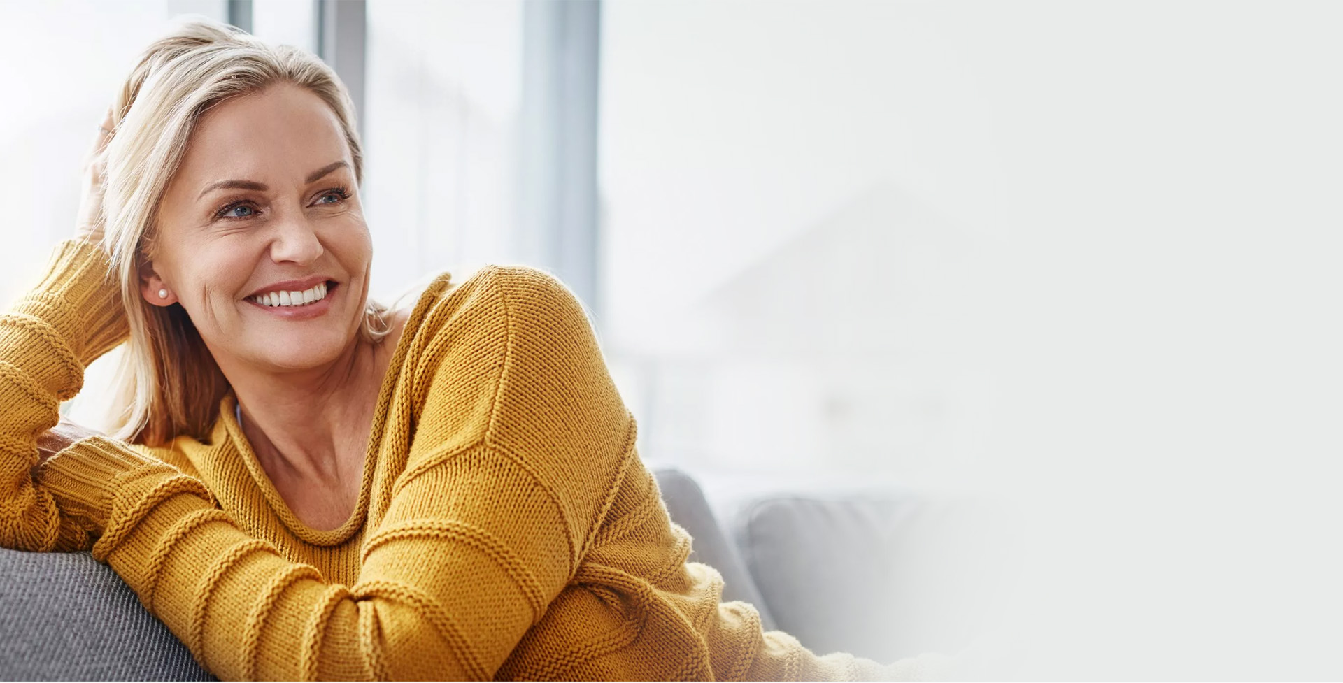 Woman in her 40's Smiling